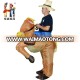 Custom design ride on animal mascot costume inflatable horse costume